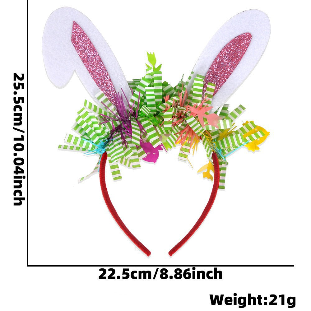 Wholesale Easter decorations holiday party party event dress up cartoon cute rabbit rabbit ears decoration headband headdress
